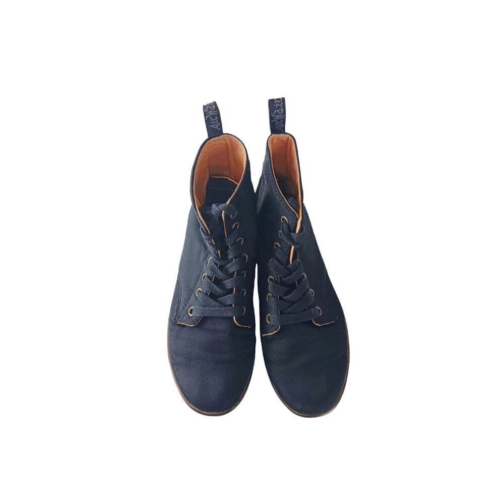 Dr Doc MARTENS HACKNEY Ankle Boots AirWair  Black Canvas Womens Sz US‎ 6